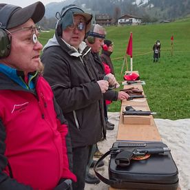Wettkampf Morgartenschiessen 12 - Pistolenschützen am Rigi